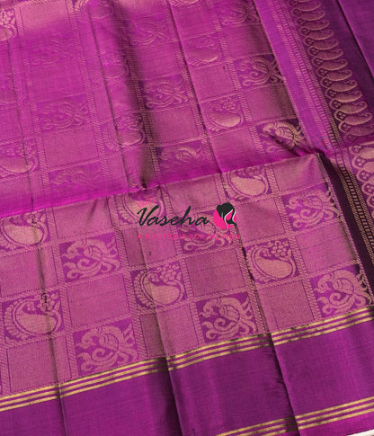 Pure Soft Silk Saree  - Purplish Pink Shade - VVPSS134