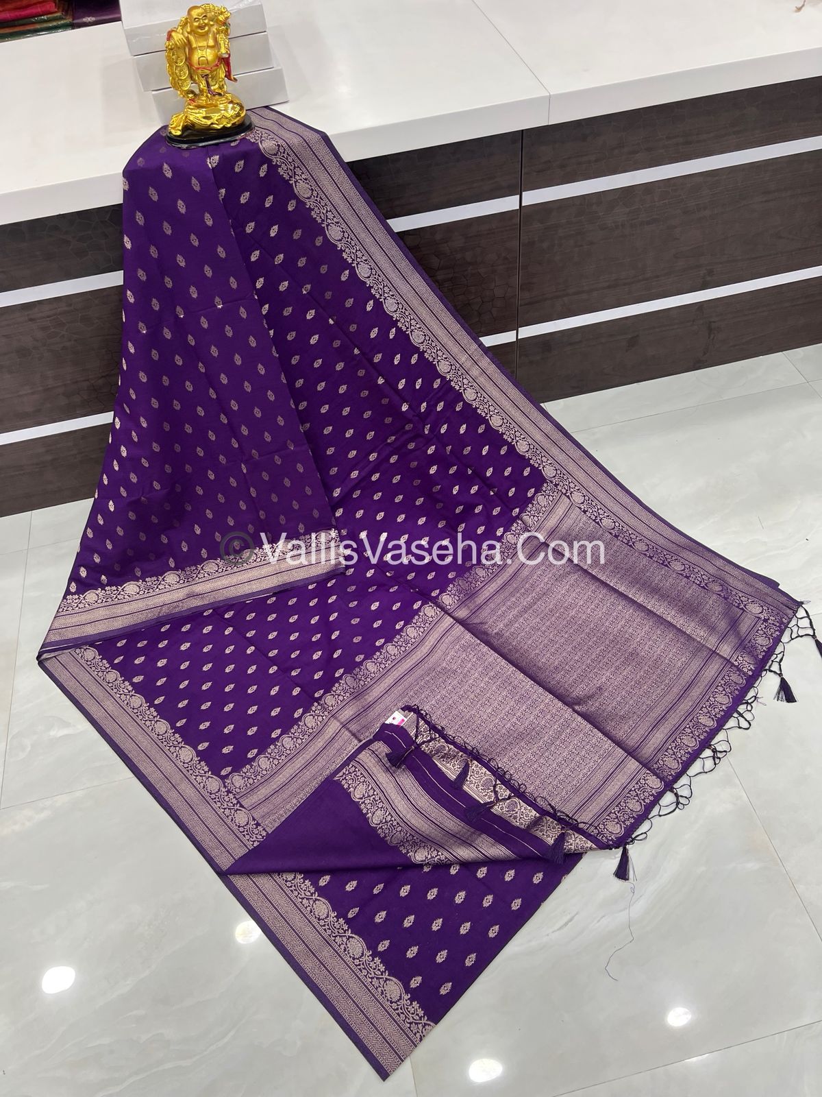 Banarasi - Heritage Silk - Semi Kathan Silk - Violet Shade - VVBHS006