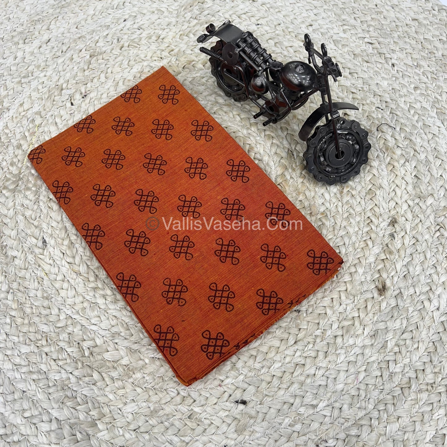 Blouse Bit - Kolam Print - 1 mtr - VVKPB001