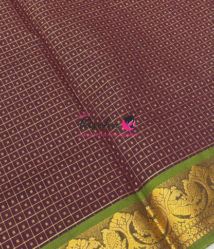Semi Silk Cotton Saree | Lakshadeepam |VVSSC009