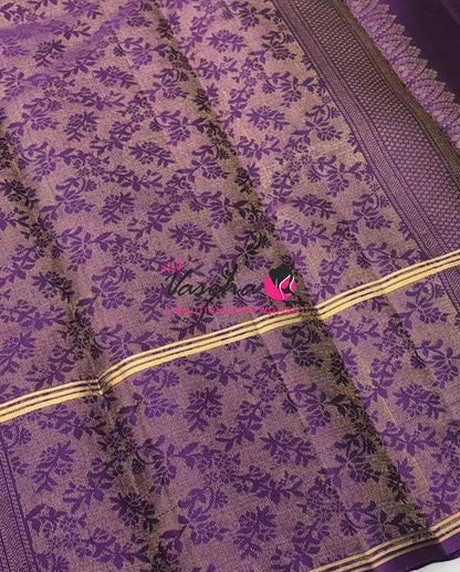 Half Mix - Pure Soft Silk Saree - Long Retta Petta Border with Butta - VVPSS105