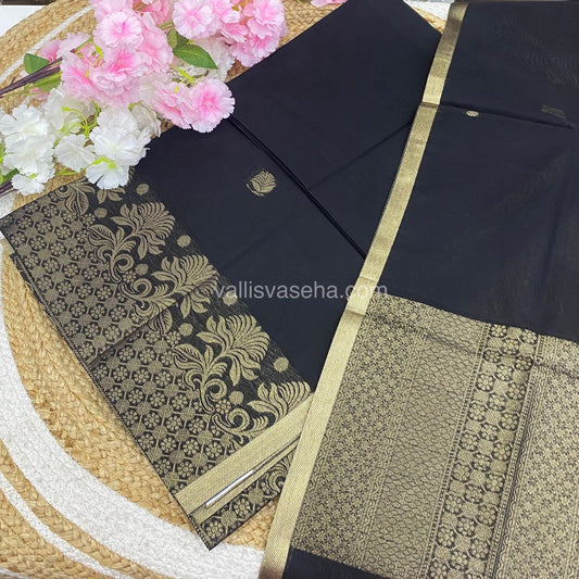 Unstitched Salwar Material -Silk Cotton - VVUSM006