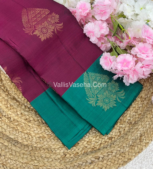 Half Mix - Pure Soft Silk Saree - VVPSS030
