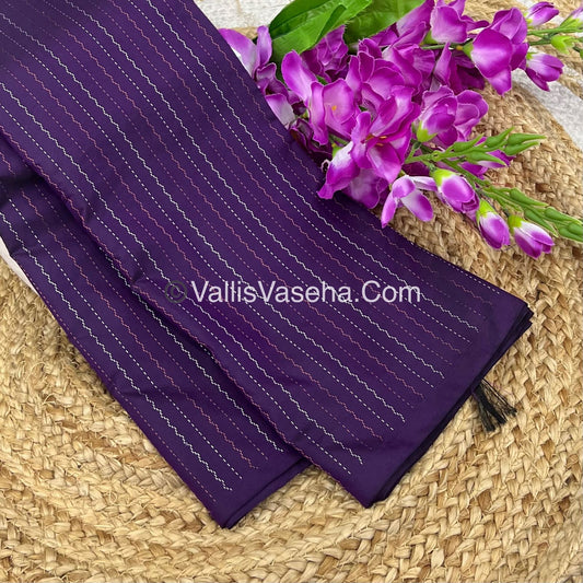Semi Silk Saree - Aarani Pattu Style - VVSSS005