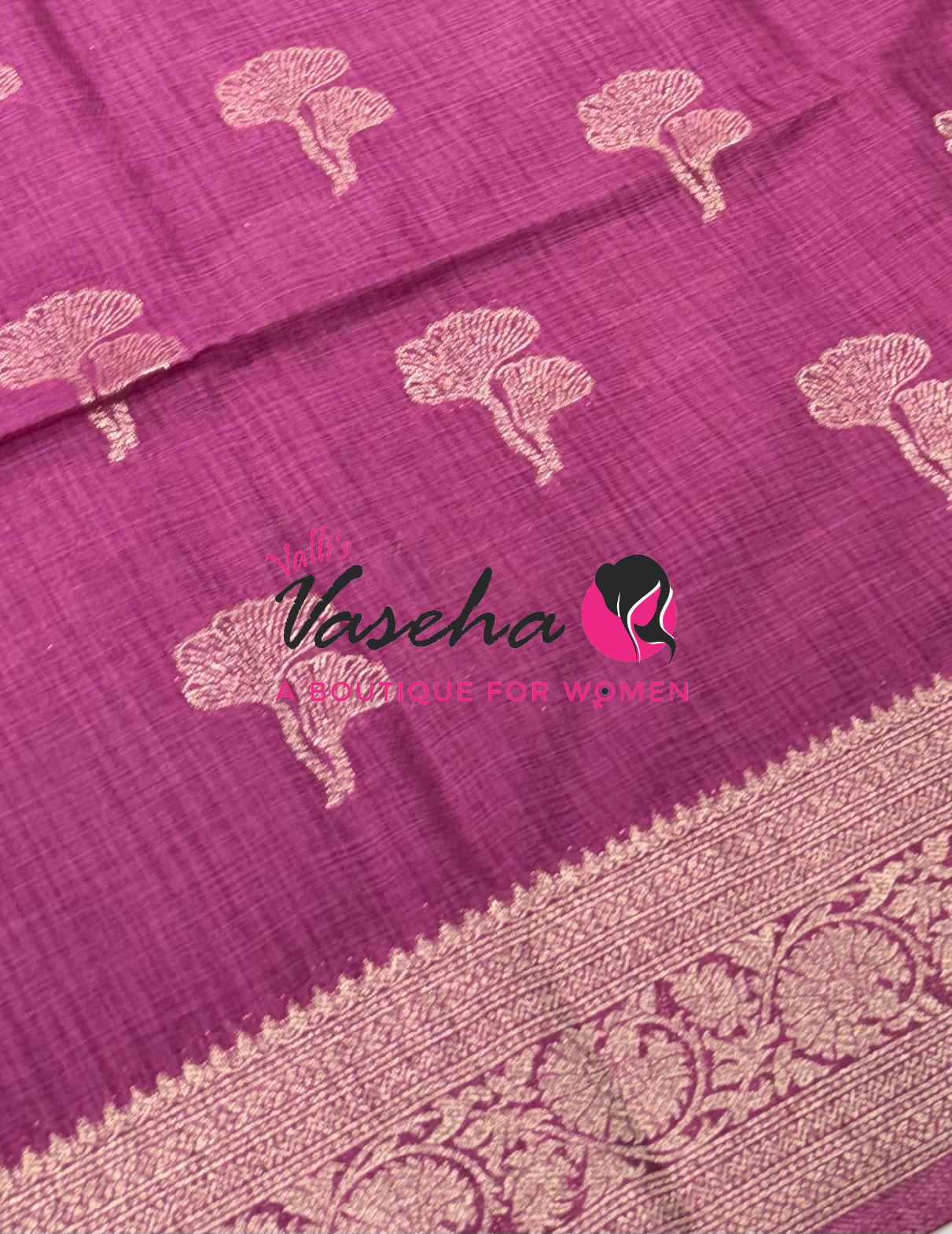 Banarasi - Heritage Silk - Semi Kathan Silk - Onion Pink Shade - VVBHS010