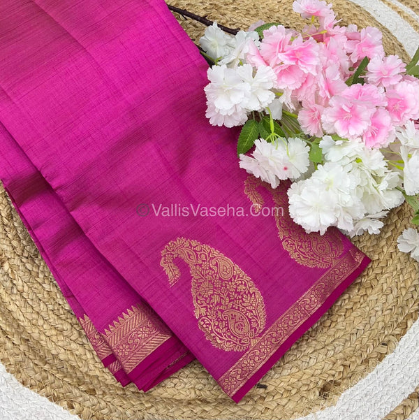 Semi Tussar Silk - Pink Shade - VVSTS002