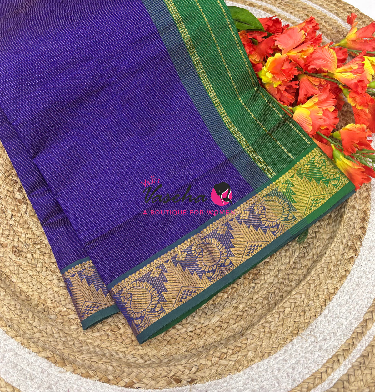 Semi Silk Cotton Saree | Vairavoosi  Design |VVSSC017