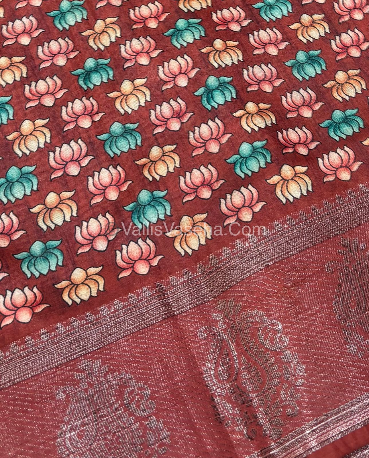 30% less - Offer Saree - Semi Chandari Saree - VVDS003