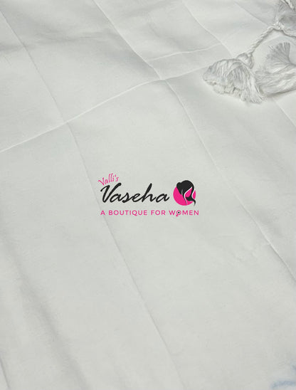 Budget Friendly Sarees - Casual Wear Sarees - Khadi Cotton Sarees - VVKCS028