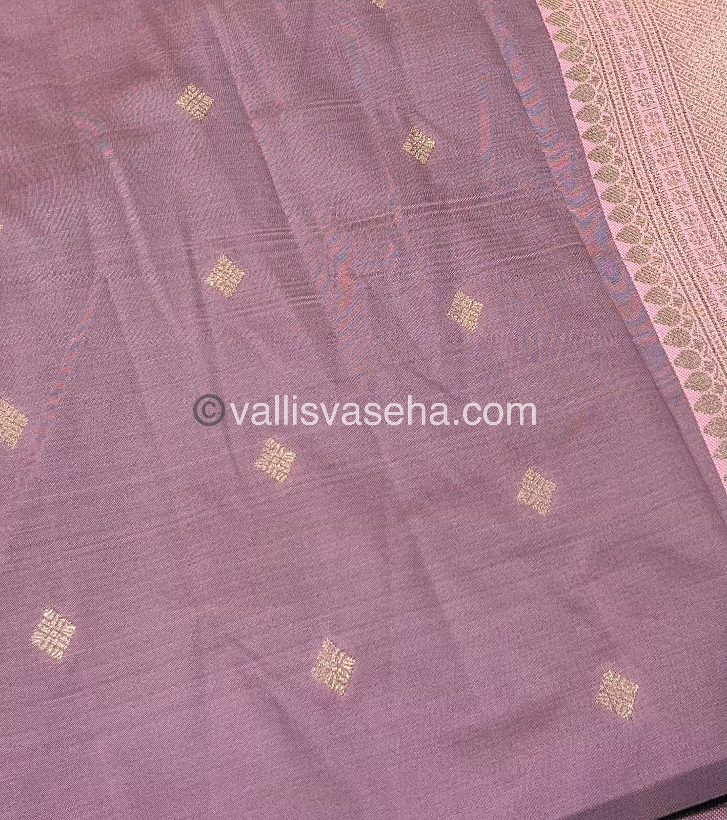 Semi Kanchi Silk - Green & Pink Shade  - VVSKS004