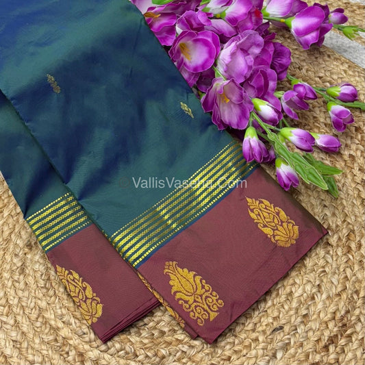 Semi Silk Saree - Kanchi Pattu Style - VVSSS004