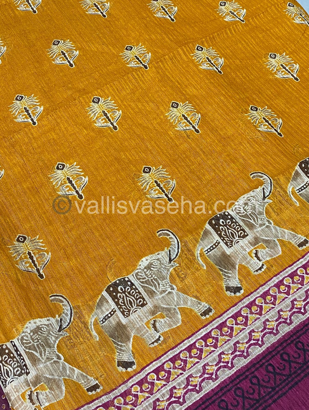 Jute Mixed Cotton Saree | VVJCS001