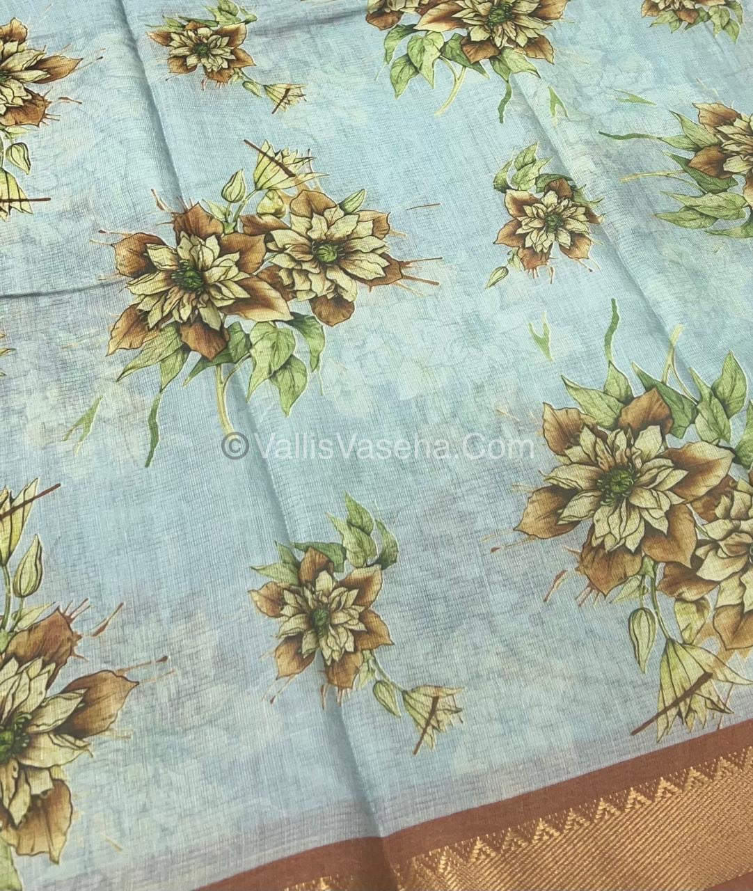Mangalgiri Silk| Floral Prints | VVMS001