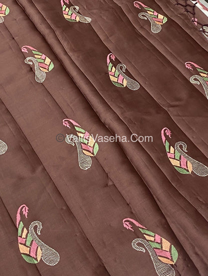 Butter Silk - Brown & Purple Combo - VVBS002