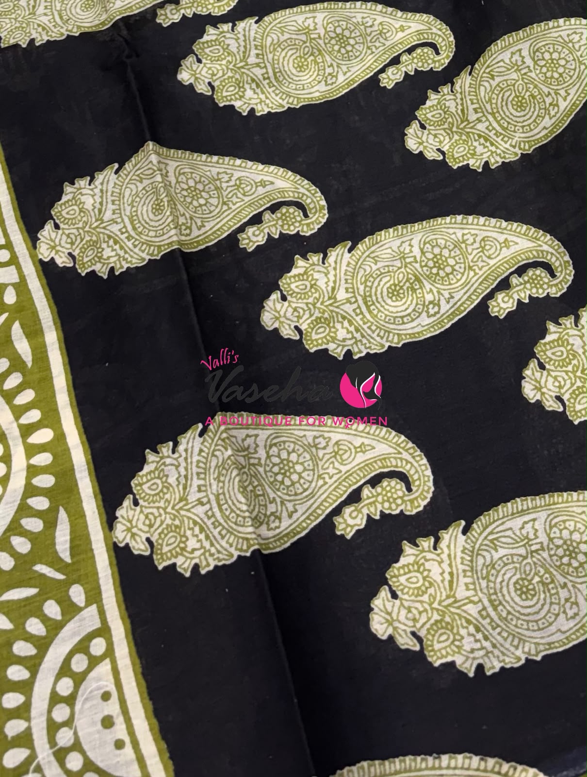 Pure Soft Mul Mul Cotton Sarees - Hand Block Prints - VVMMC011