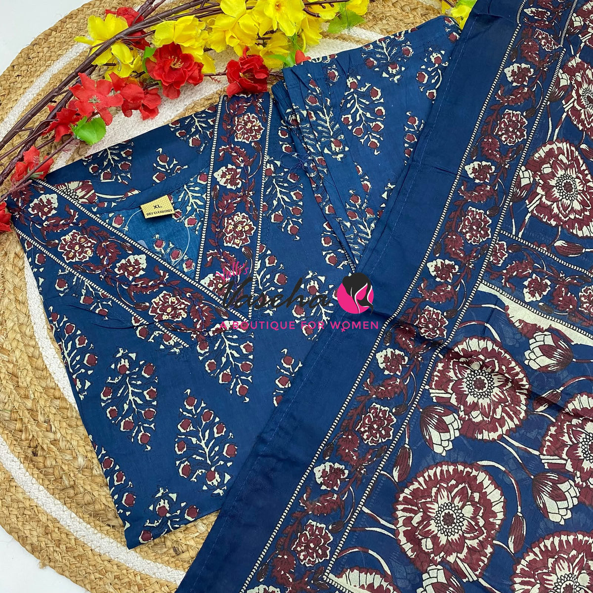 Ready Made | Anarkali Set  |Salwar, Kameez & Duppatta(3pc)|Cotton |VVRMS037