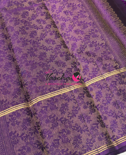 Half Mix - Pure Soft Silk Saree - Long Retta Petta Border with Butta - VVPSS105