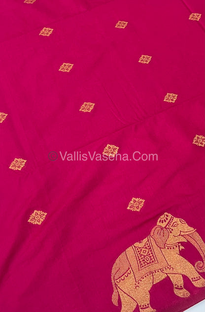 Mulberry Semi Silk - Dark Pink Shade - VVMSS001