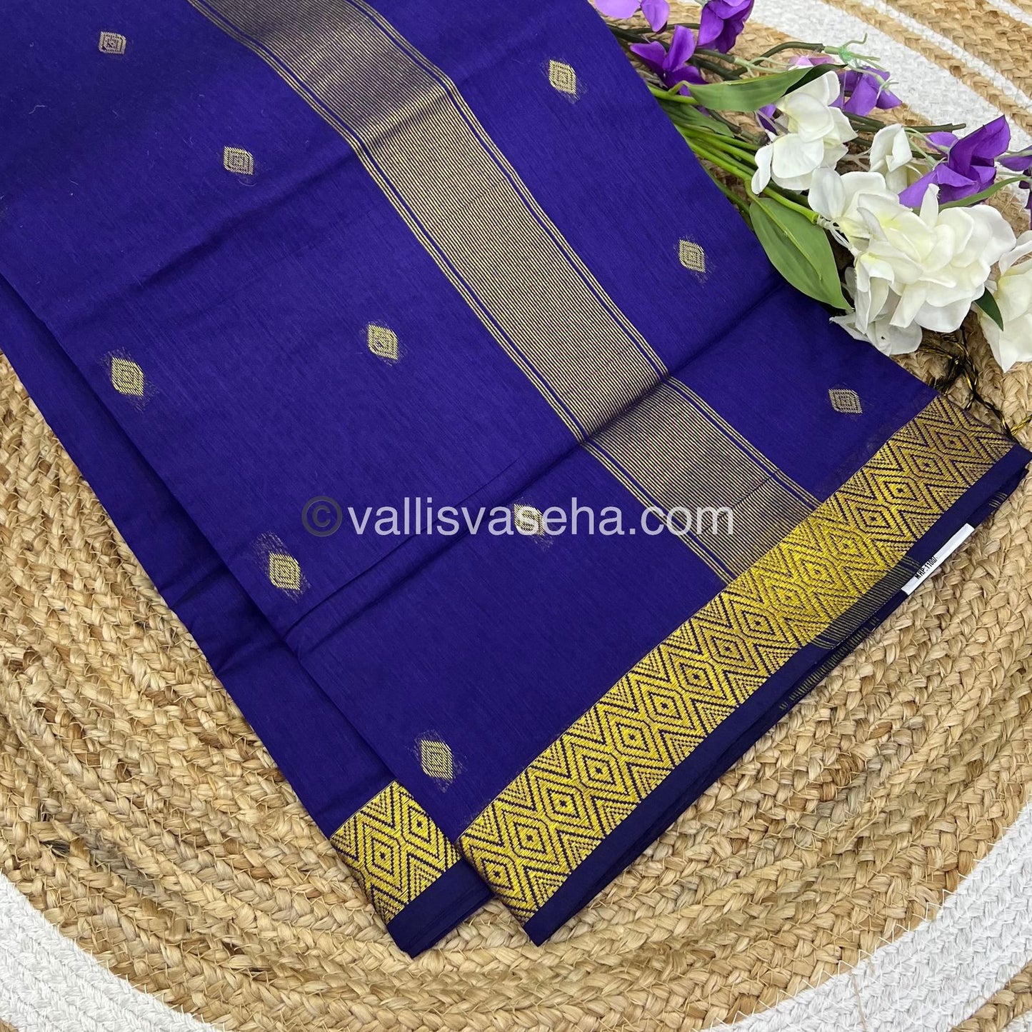 Nayanthara Inspired Saree |Semi Maheshwari Silk Cotton Saree - VVMSC002