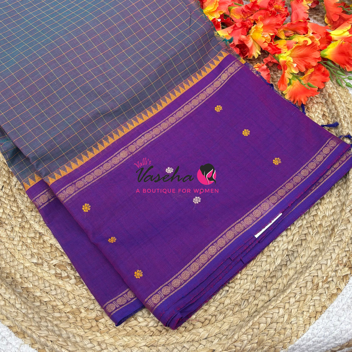Chettinadu Cotton Saree - VVCCS003