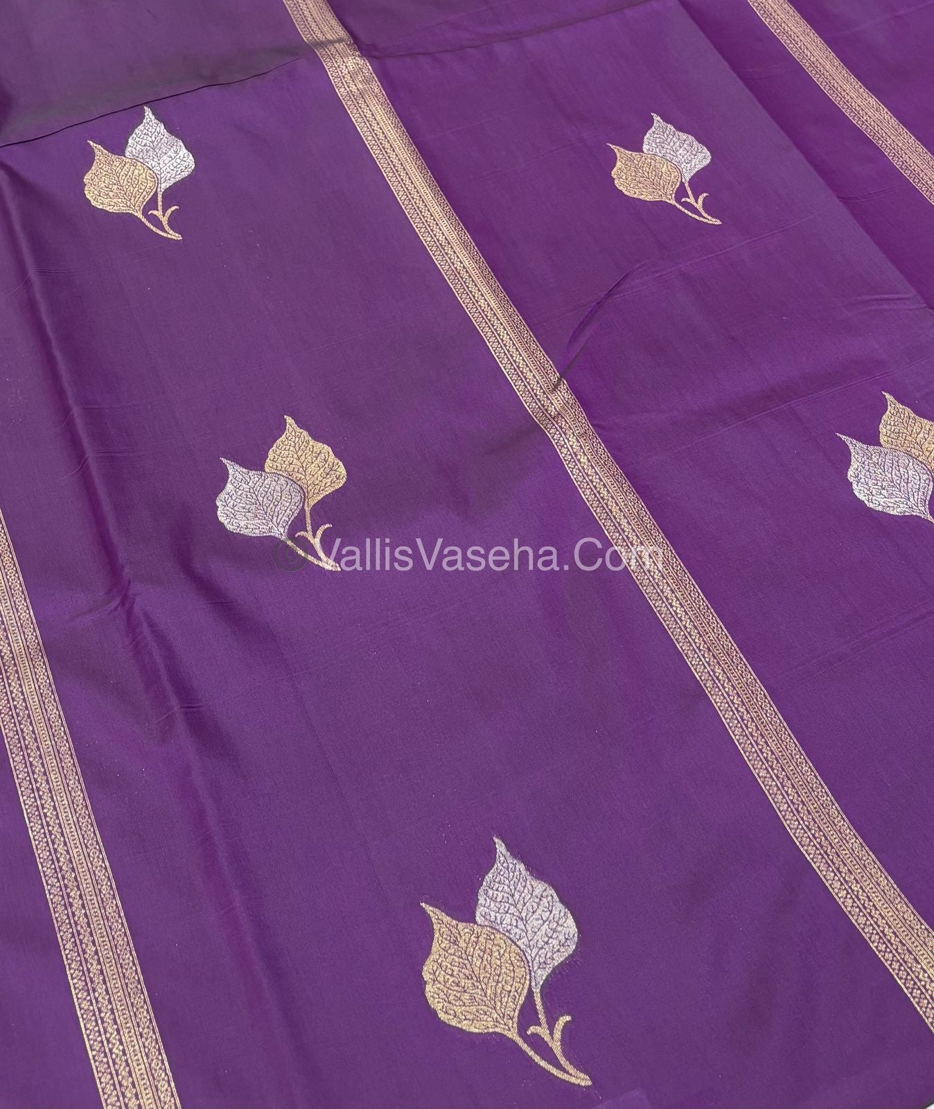 Semi Soft Silk - Border less - Wine Shade -VVSSS025