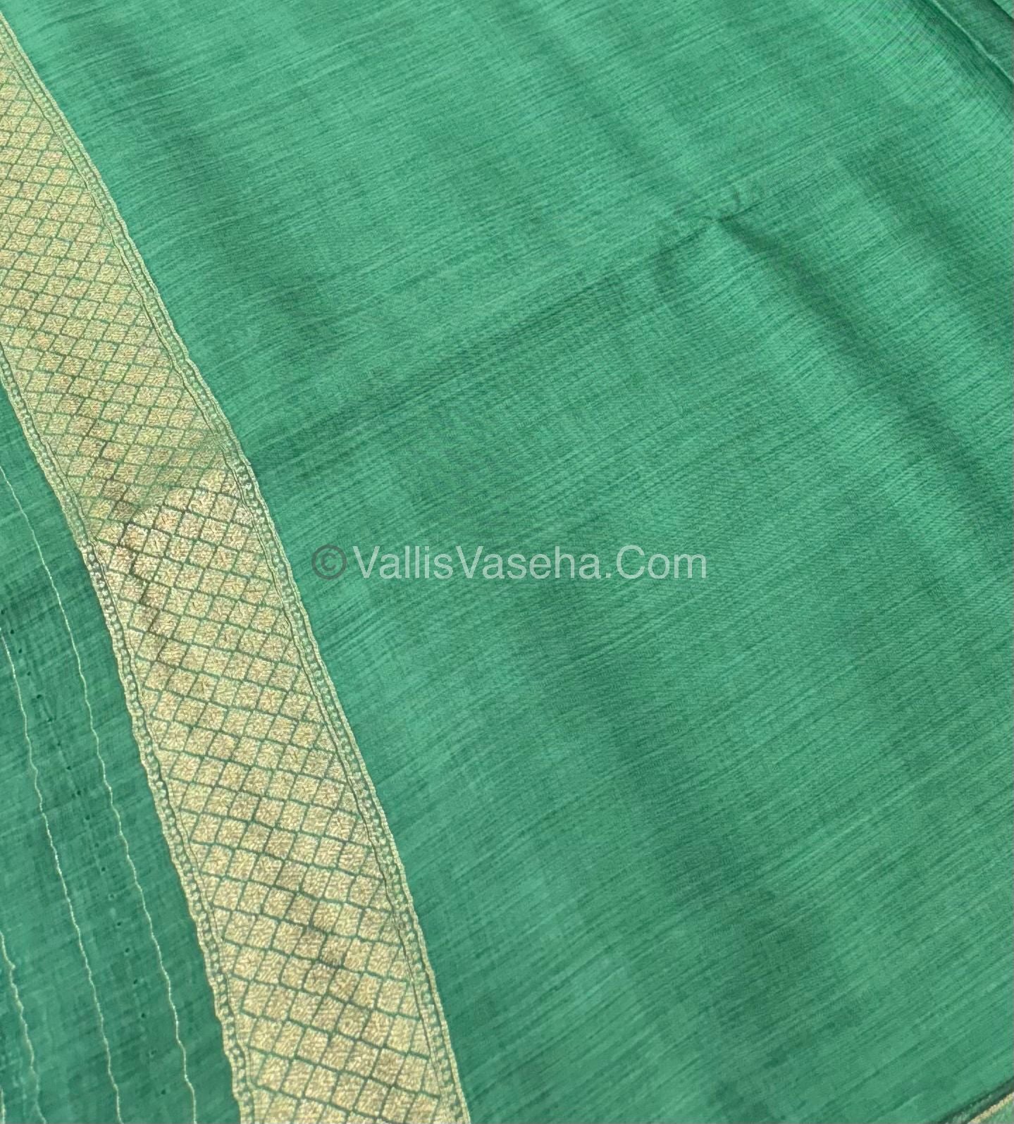 Banarasi - Heritage Silk - Semi Kathan Silk -  Pista Green Shade - VVBHS007