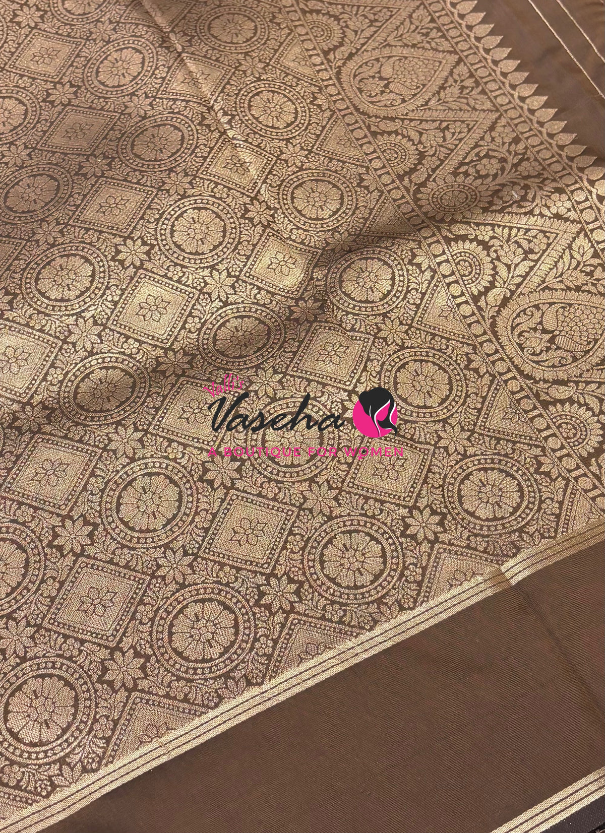 Semi Soft Silk  - Coffee Brown Shade - VVSSS041