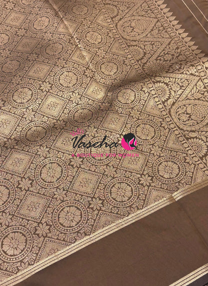 Semi Soft Silk  - Coffee Brown Shade - VVSSS041