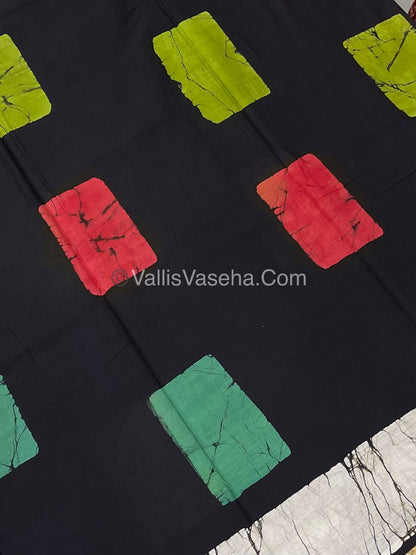 Pure Soft Mul Mul Cotton Sarees - Hand Block Prints - VVMMC007