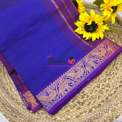 9 Yards |Semi Silk Cotton Saree | Vairavoosi  Design | VV9YSS001