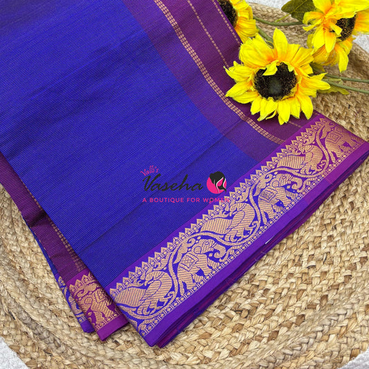 9 Yards |Semi Silk Cotton Saree | Vairavoosi  Design | VV9YSS001