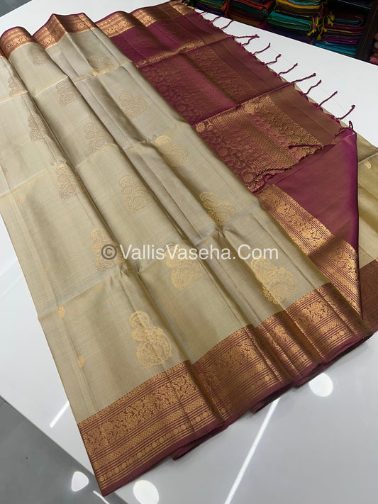 Pure Soft Silk Saree - Kanchi Border - VVPSS033