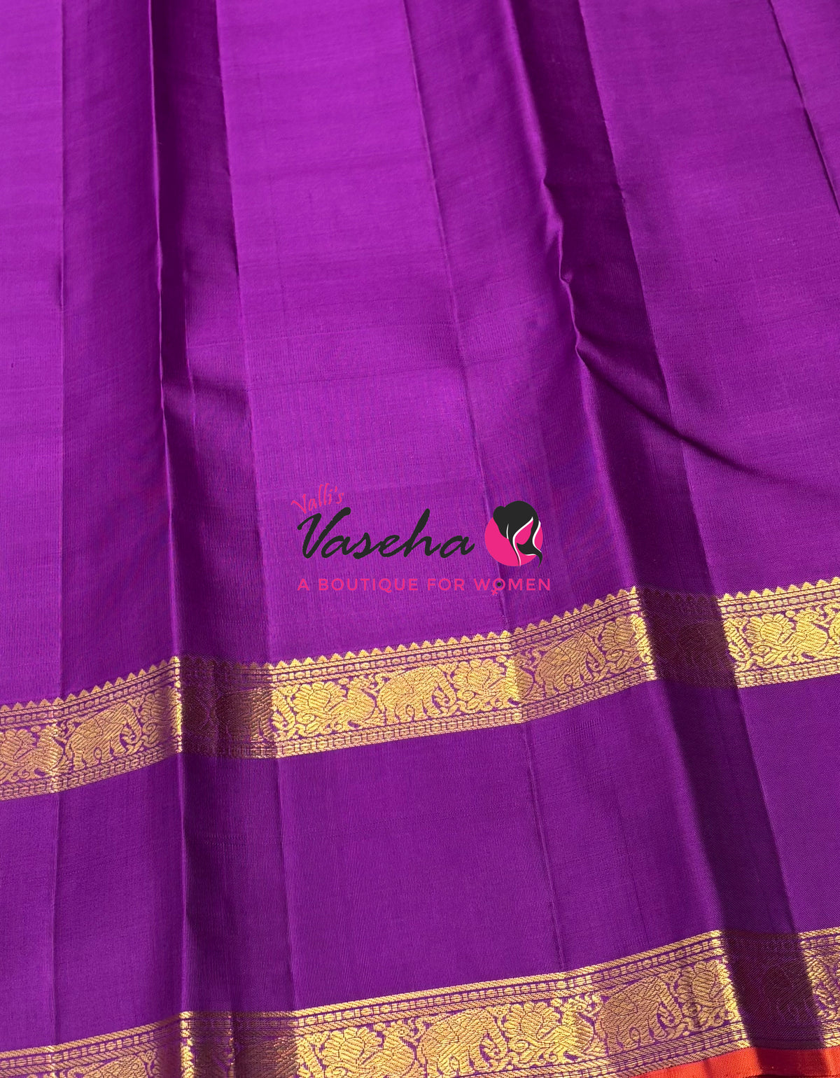 Pure Bridal Kanchipuram Silk Saree -  Dual Tone Green & Purple Combo - VVPS076