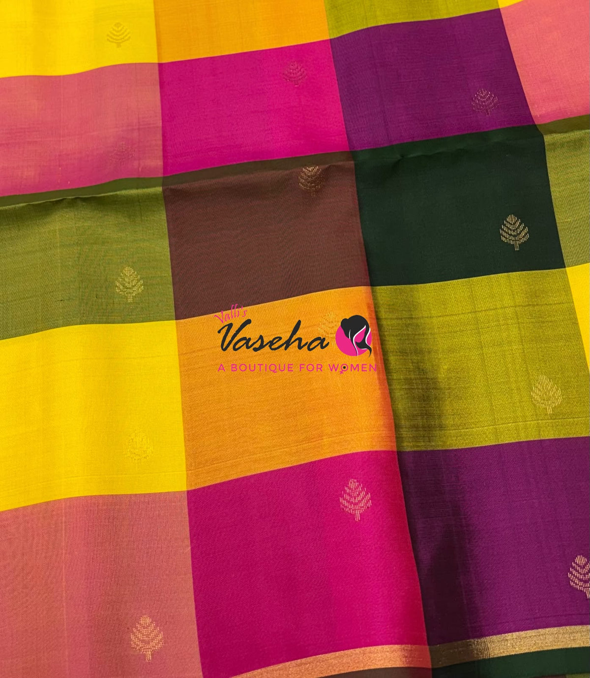 Pure Soft Silk Saree - Partly Pallu -  Half & Half Saree - VVPSS088