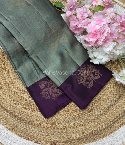 Half Mix - Pure Soft Silk Saree - VVPSS051