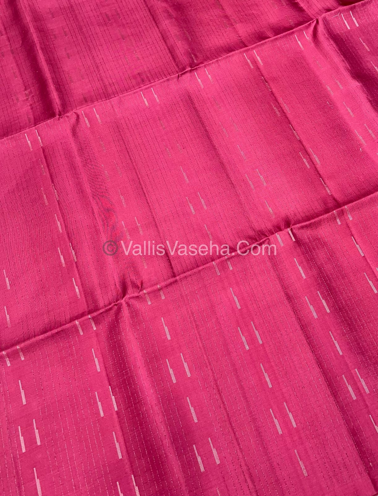 Pure Soft Silk Saree - Antique Zari - Border Less - Pink - VVPSS037