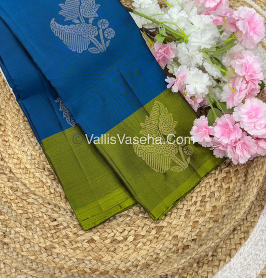 Half Mix - Pure Soft Silk Saree - VVPSS054