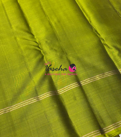Half Mix - Pure Soft Silk Saree - Vairavoosi Pattern - Long Retta Petta Border with Butta - VVPSS107