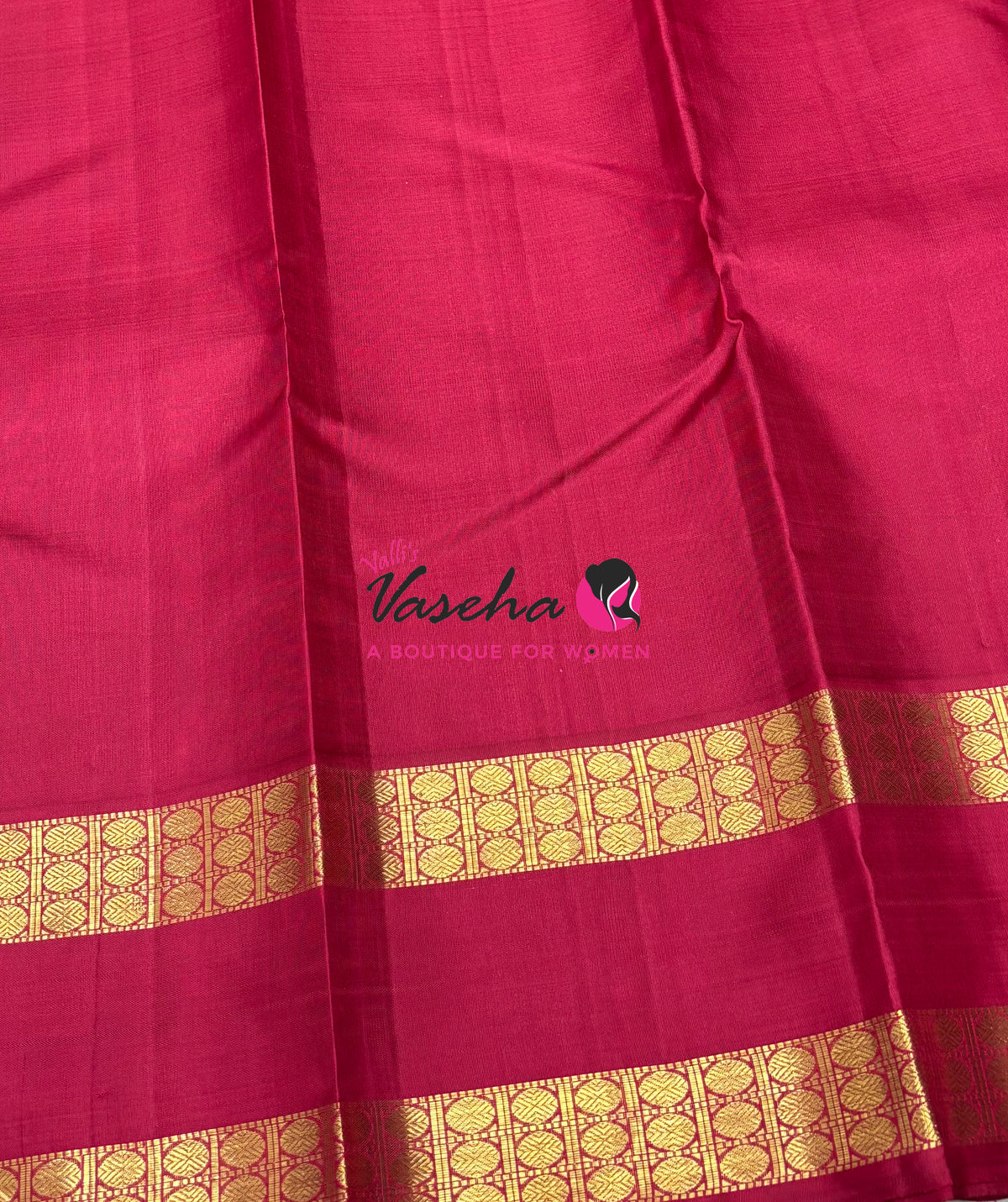 Pure Vintage Korvai Kanchipuram Silk Saree - Ganga Jamuna Style - Black & Maroon/Yellow Combo - VVPS053