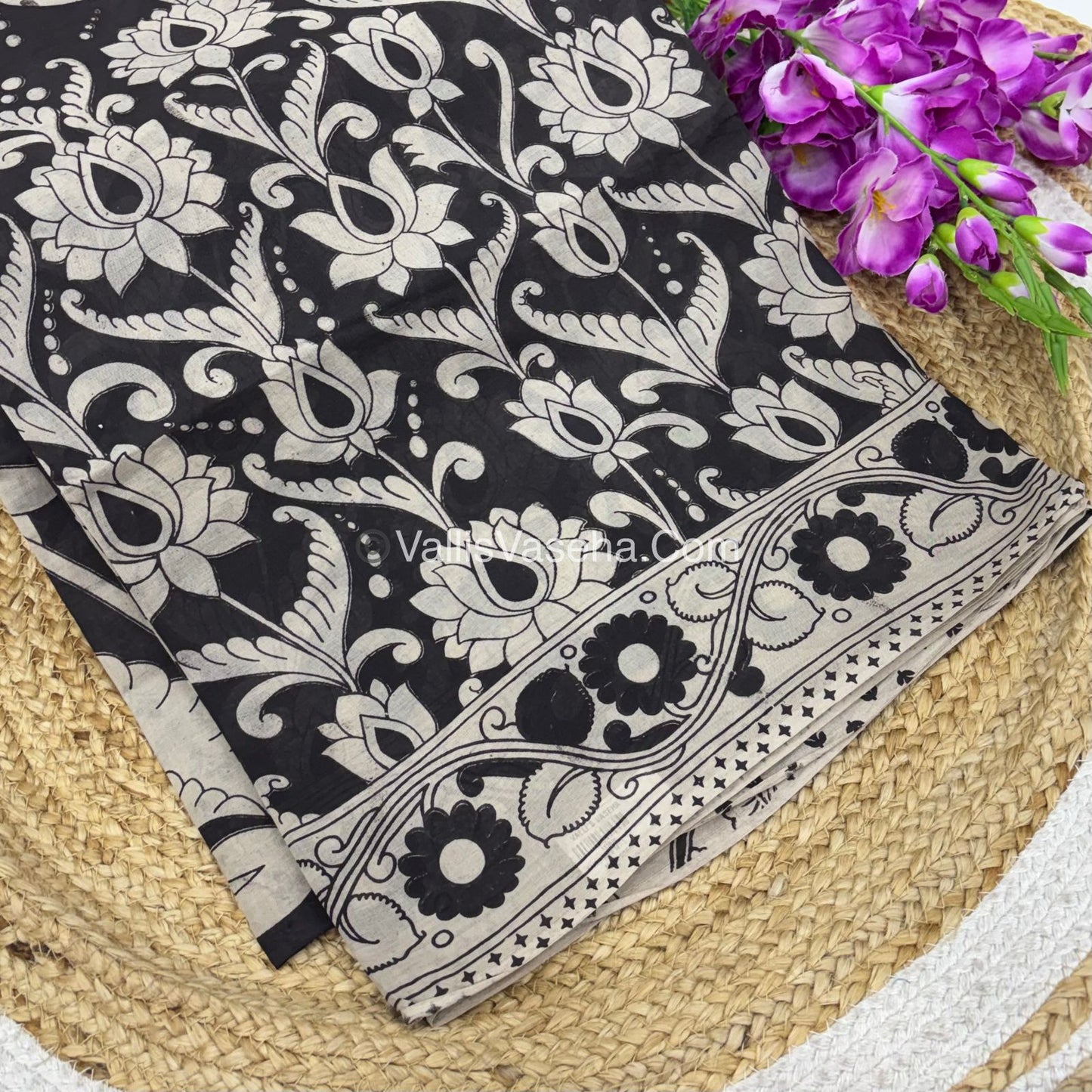 Pure Kalamkari Cotton Saree - VVPKC002