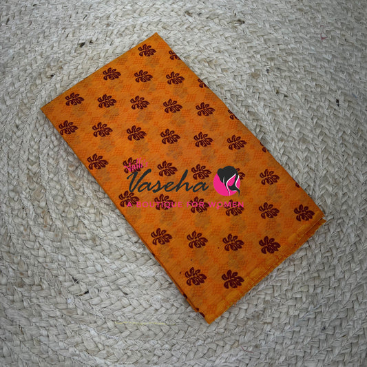 Blouse Bit - Pure Cotton - Self Bobby  Print - 1 mtr - VVBB001