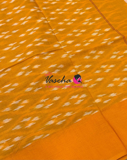 Ikkat Mercerised Cotton Saree - Single Ikkat - VVIKS001