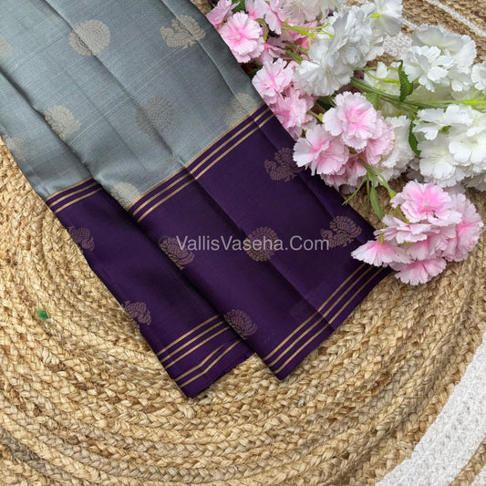 Half Mix - Pure Soft Silk Saree - Long Retta Petta Border with Butta - VVPSS050