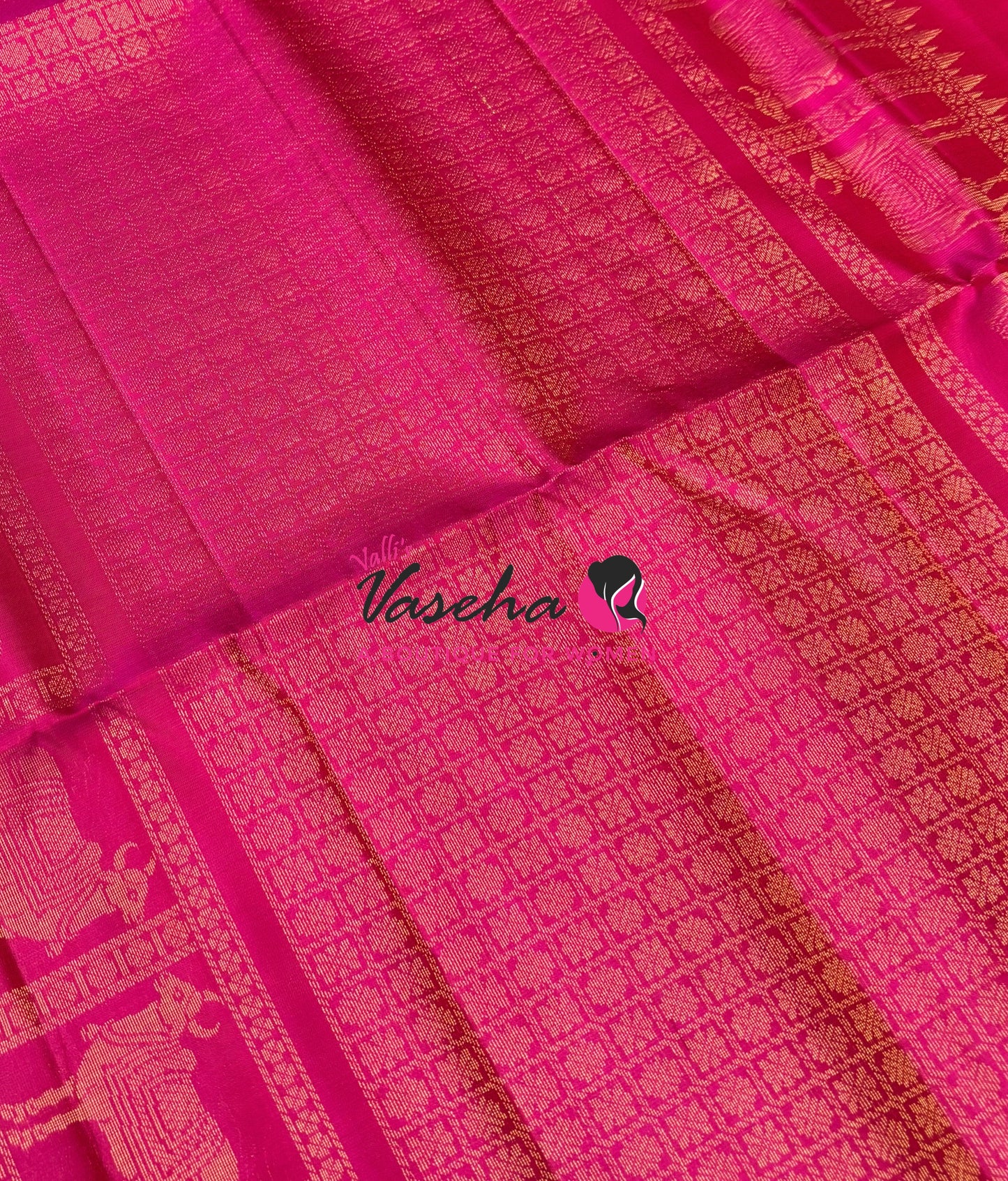 Pure Soft Silk Saree - Border Less - Pink Shade - VVPSS112