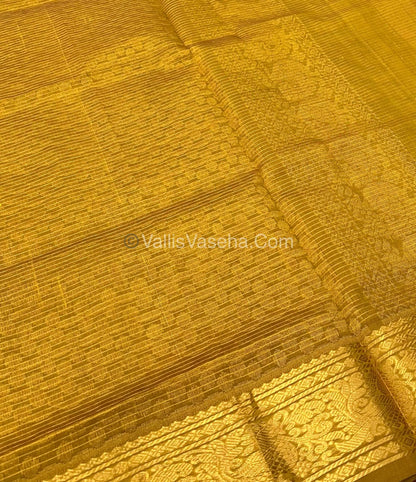 Pure Silk Cotton Sarees - Vairavoosi Lines - Pink & Mustard Yellow- VVPSC005