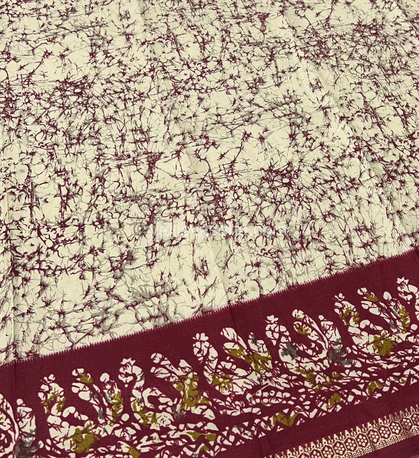 Budget Friendly Sarees - Casual Wear Sarees - Crackle Silk - VVCS001