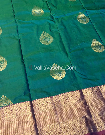 Half Mix - Pure Soft Silk Saree - VVPSS031