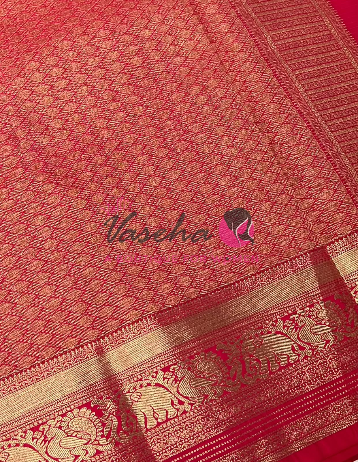 Semi Kanchi Silk - Vairavoosi Butta - VVSKS004
