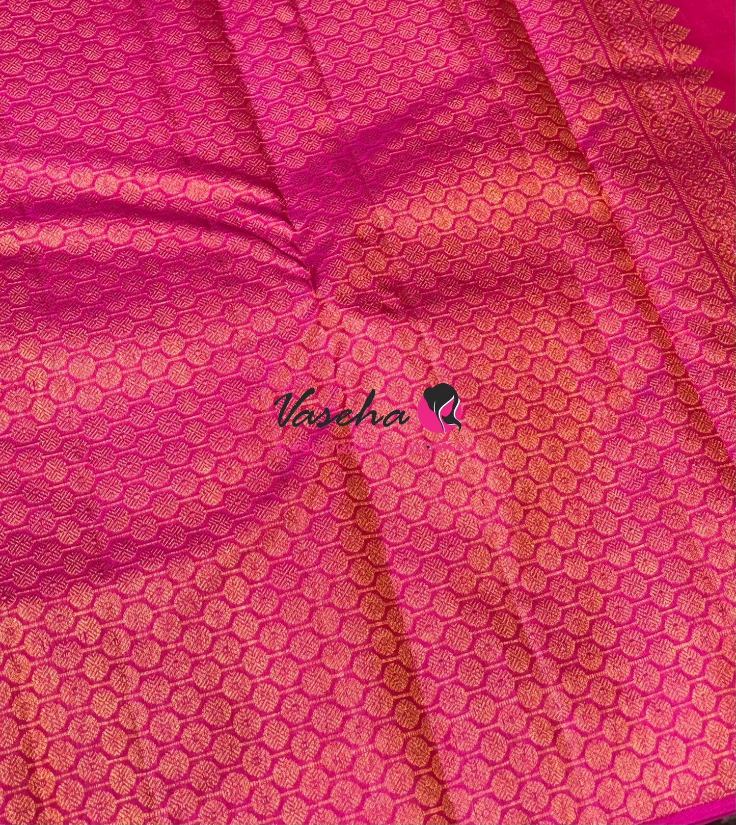 Pure Kanchipuram Silk Saree - Pazhum Pazhamum Checks - VVPS017