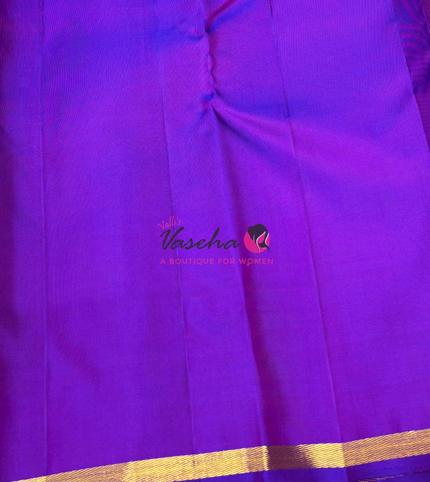 Pure Kanchipuram Silk Saree - Dual Tone Purple Shade - VVPS050